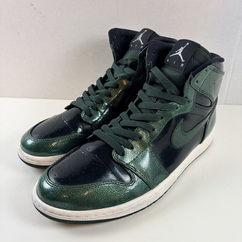 Nike Air Jordan 1 High Anti-Gravity Machines Green Black 2016 332550-300 Mens 11